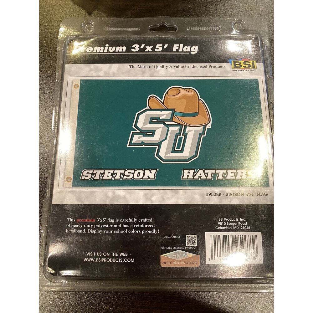 Stetson‎ Hatters Wordmark Flag Large 3' x 5' New In Packaging NCAA Florida